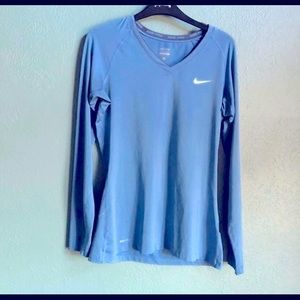 Nike Pro Combat V-neck blue